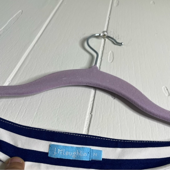 J. Mclaughlin Matiane Catalina navy and white stripe dress size M - Picture 5 of 6